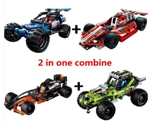 High 2 in 1 warrior off-roader racer Car 3D building block Warrior sport car  Baby toys ► Photo 1/1