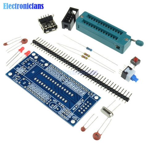 DIY Kit ATmega8 ATmega48 AVR Minimum System Development Board Kits Miniature Mini Electronic Suite Parts Without Chip ► Photo 1/6