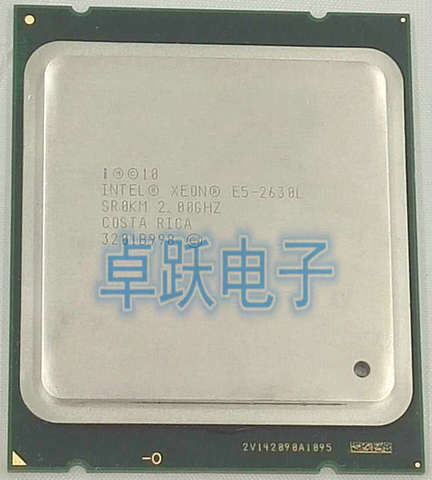 intel xeon E5-2630L e5 2630L 2.0GHz LGA2011 socket 6-Core Intel server processor E5 2630L CPU ► Photo 1/1