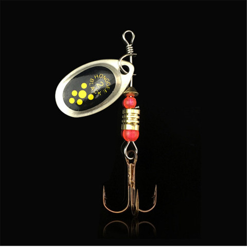 1pcs Hooks Spinner Spoon Metal Lures Rotating 6CM/2.5g Fishing Lure Sequins Crankbait Hooks For Bass Pike Wobbles Tackle ► Photo 1/5