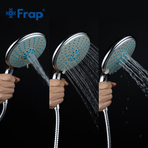 Frap Third Gear Adjustment Round Hand Shower head Chrome Finished Rain Spray Bathroom Accessories F29 ► Photo 1/6