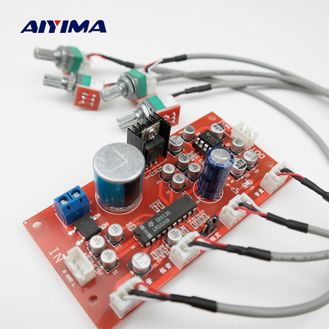 AIYIMA LM1036 Tone Board Bass Treble Balance Volume Control Adjustment NE5532 OP AMP HIFI Preamplifier Amplifier Single Power ► Photo 1/6