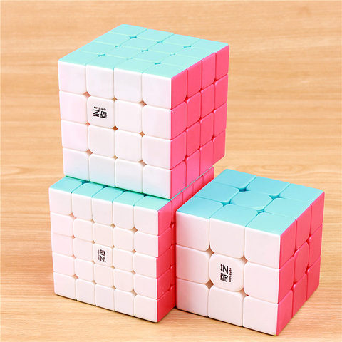 QIYI warrior 3x3x3 speed magic cube stickerless 4x4x4 professional puzzle cubo 5x5x5 smoothly cubes educational toys ► Photo 1/6