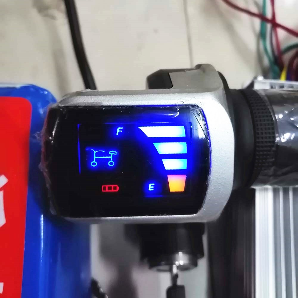 E Bike Throttle Electric Scooter Speed Control LCD Display With ON OFF Switch 