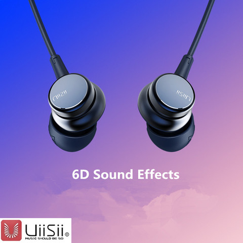 UiiSii HM9/13 Wholesale Wired Noise Cancelling Dynamic Heavy Bass Music Metal In-ear with Mic Earphone for iphone huawei xiaomi ► Photo 1/6