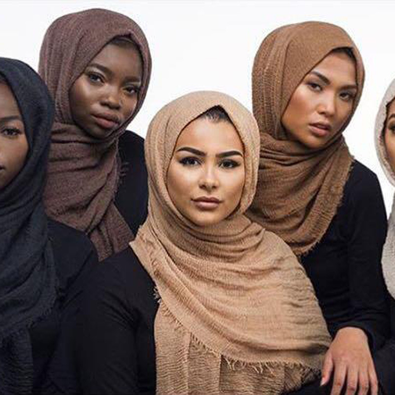 NEW Plain Viscose Gold Edges Maxi Shawls Hijab Muslim Women Wrap Scarf Scarves 