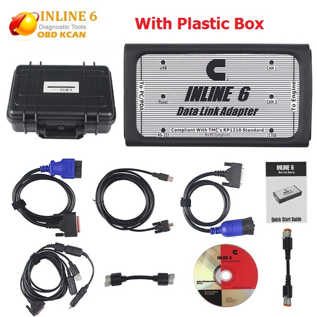 INLINE 6 Data Link Adapter Heavy Duty Diagnostic Tool Scanner Full 8 cable