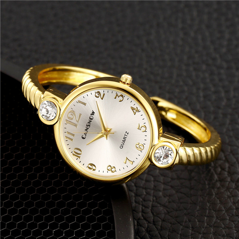 Luxury Gold Stainless Steel Women Watches Fashion Woman Bracelet Bangle Watch With Crystal Ladies Watch Female Clock Reloj Mujer ► Photo 1/6