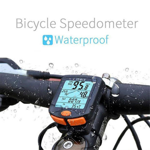 BOGEER YT-813 Waterproof Bicycle Computer Wireless  MTB Bike Cycling Odometer Stopwatch Speedometer Watch LED Digital Rate ► Photo 1/6