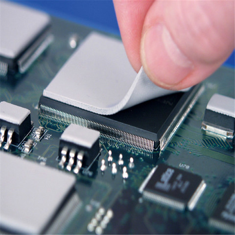 Cool Thermal Conductive Silicone Pad CPU Heatsink Cooling Conductive Silicone Pad 1 Piece 100x100x1mm GPU CPU Chip Heatsink ► Photo 1/6