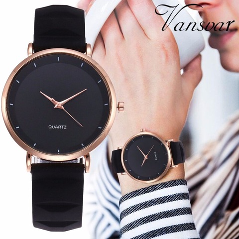 Vansvar Fashion Jelly Silicone Women Watches Luxury Brand Casual Ladies Quartz Clock Wristwatches Clock Montre Femme ► Photo 1/6