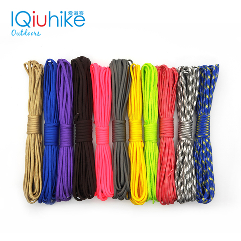 IQiuhike 208 Colors 5 Meters Paracord 550 Parachute Cord Lanyard Rope Spec Type III 7Strand Climbing Camping Survival Equipment ► Photo 1/6