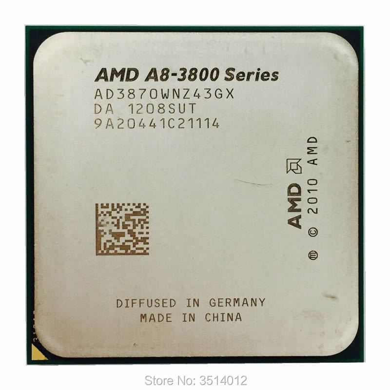 Buy Online Amd A8 Series A8 3870k A8 3870 K 3 0 Ghz Quad Core Cpu Processor Ad3870wnz43gx Socket Fm1 Alitools