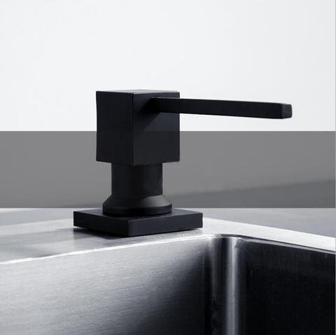 304 Stainless steel Sink Black Soap Dispenser ABS  Bottle Kitchen Use Wash Basin Accessories Liquid Refill ► Photo 1/5