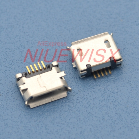 100pcs micro USB socket 5pin SMD Pin Long needle 5pin SMD Copper shell Data port Charging port Mini usb connector Free shipping ► Photo 1/3