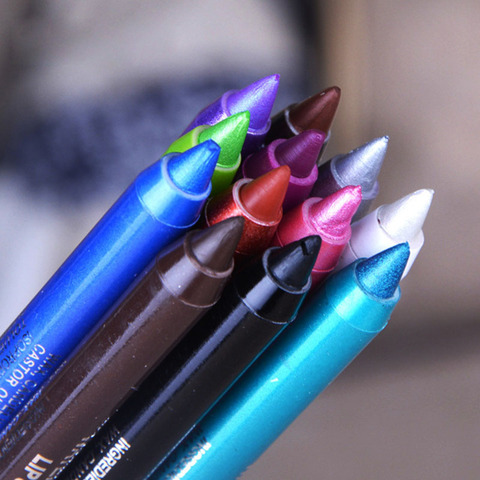 Hot Sale Beauty Tools for Women Eyes Makeup Tattoo Waterproof Pigment Color Eyeliner Pencils Gel Blue Purple White Eye Liner Pen ► Photo 1/1