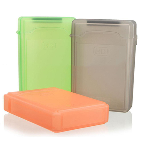 3.5 inch Dust Proof Plastic IDE SATA HDD Hard Drive Disk Storage Box Case Cover Hard disk case ► Photo 1/6