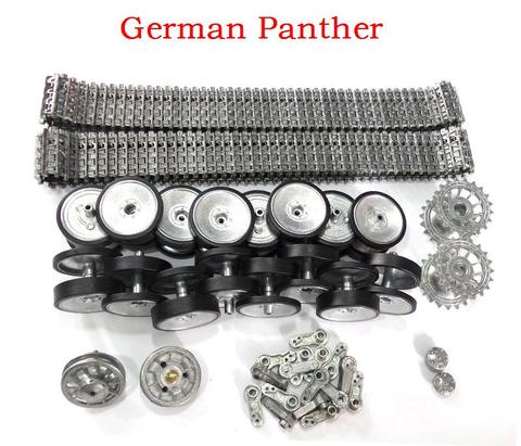 henglong HL3819-1 1/16 1:16 German Panther RC main battle Tank Upgrade parts metal wheel hub set/ Steel Gear box / Metal track ► Photo 1/6