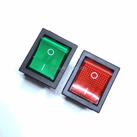 2Pcs/Lot 30mm*25mm Red 4 Pin Light On/off Boat Button Switch 250V 15A AC AMP 125V/20A 30*25mm KCD4-201 Green Power Switch New ► Photo 1/6