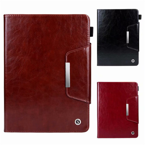 Luxury Business Genuine Leather Case for iPad Mini 1 2 3 4 5 Flip Magnetic Smart Cover with Soft TPU Back Stand Tablet Cases ► Photo 1/6