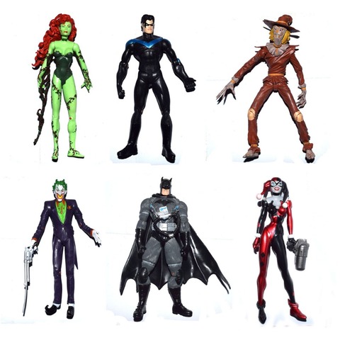 DC Direct Comics Superhero Batman Poison Ivy Scarecrow Nightwing Harly Quinn The Joker Custom 7