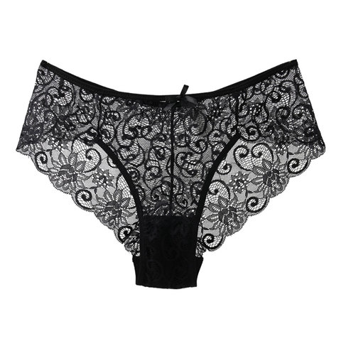 Women Full Lace Mesh Panty Transparent Floral Embroidery Sexy Briefs Ladies Summer Low Rise Breathable Seamless Underwear New ► Photo 1/6