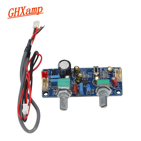 GHXAMP Subwoofer Preamplifier Low-Pass Filter Board Home Car Subwoofer Speaker Preamp Use Dual Channel Single Power 9-32V ► Photo 1/6