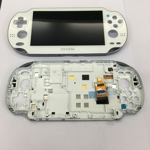 original OLED for psvita for ps vita 1000 lcd display screen with touch assembly with frame black white blue ► Photo 1/2