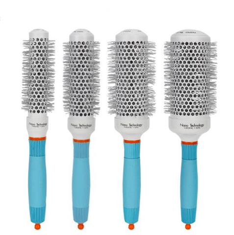 Thermal Nano Technology Ceramic Ionic Hair Round Brushes Aluminum Hair Barrel Comb In 4 Sizes Hairdressing Brushes Hair Styling ► Photo 1/1