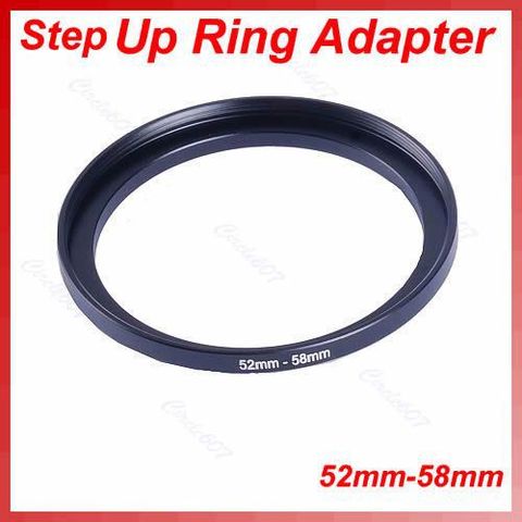 1Pc Metal 52mm-58mm Step Up Filter Lens Ring Adapter 52-58 mm 52 to 58 Stepping ► Photo 1/1