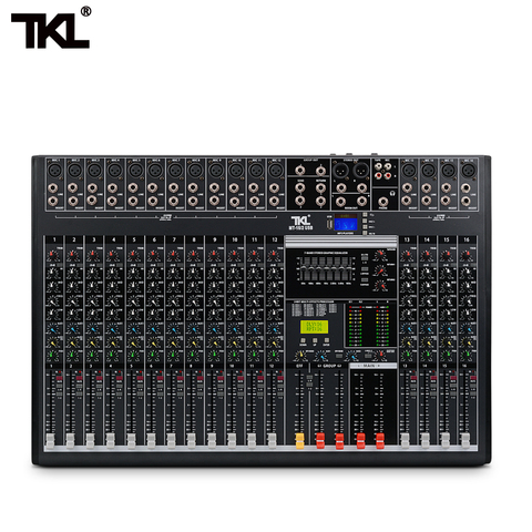 TKL 16-channel professional audio mixer with USB DJ sound mixing console Bluetooth AUX recording stage equipment ► Photo 1/6