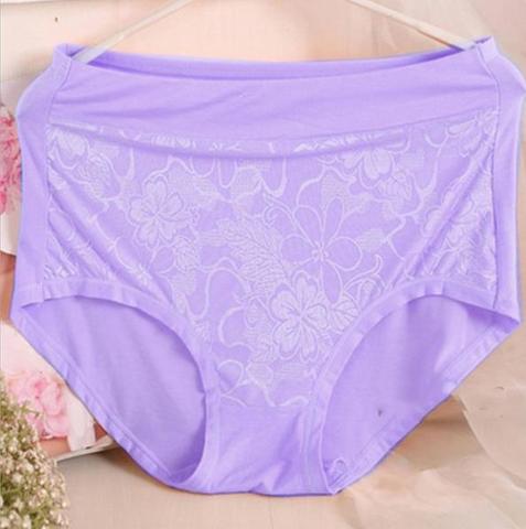AS07 2022 Mother Underwears Plus Size M-6XL Hight Waist Panties Women Briefs Lace Flower Sexy Lingerie Underwears ► Photo 1/6