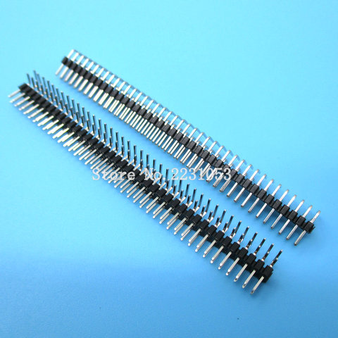 5PCS/LOT 2mm 2*40 Pin Right Angle Male Double Row Pin Header Strip pin header ► Photo 1/1