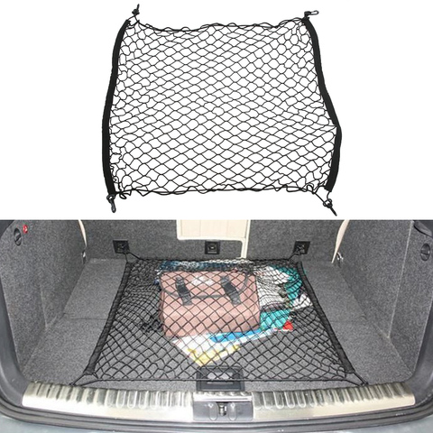 Trunk Luggage Cargo Net Car Mesh Storage Organizer 4 Hooks Car Stowing Tidying For Toyota Corolla RAV4 Prius Yaris Verso Passo ► Photo 1/6