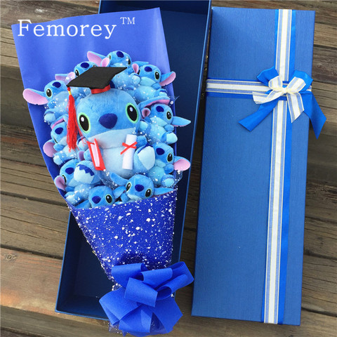 Drop Shipping Kawaii Stitch Plush Doll Toys Lovely Lilo And Stitch Bouquet Stich Stuffed Doll Birthday Valentine's Gift No Box ► Photo 1/6