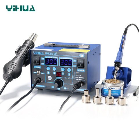 High Power YIHUA 862BD+ Hot Air Gun Soldering Station With Imported Heater Used For Phone Repair And Solder ► Photo 1/4