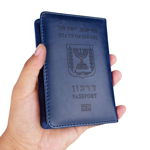 Travel Pu Leather Israel Passport Cover Case Wallet Men Womens Israeli Credit Card Holder Protector Case ► Photo 1/6