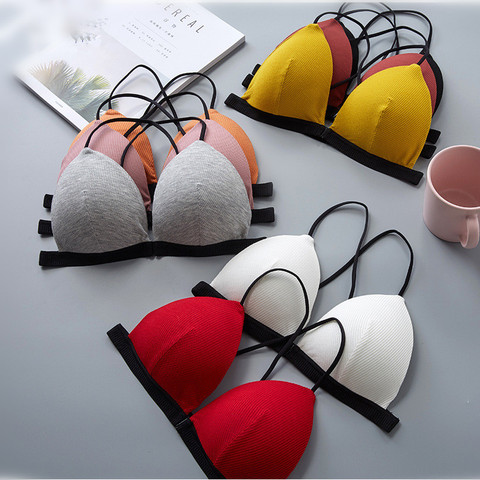 Sexy Front Closure Bras For Women Lingerie Push Up bra Sexy Brassiere Small Chest Bralette Thin Underwear Seamless Intimates ► Photo 1/6