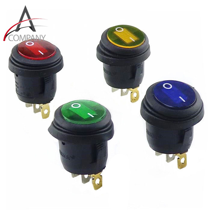 1pcs Red Yellow Blue Green White Car/Boat Light Led 12V Toggle ON/OFF Switch 