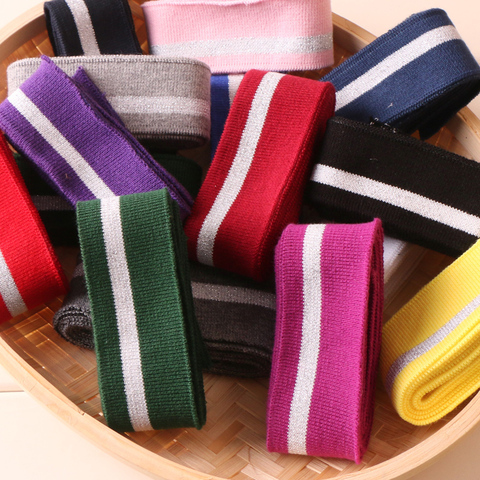 Cotton T-shirt Neckline elastic collar cuffs Trim For Clothing Accessories fabric ► Photo 1/2