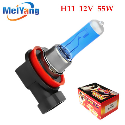 H11 55W 12V Super White Halogen Bulb Fog Lights High Power Car Headlights Lamp Car Light Source parking auto ► Photo 1/6