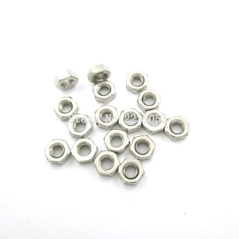 100PCS/LOT M3 Stainless Steel Hex Nut Hexagon Nuts Metric Thread Suit For Screws Bolts ► Photo 1/1