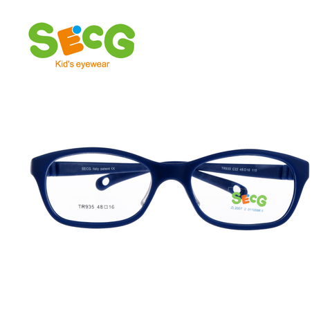 SECG Round Big Kids Frame Flexible Soft Optical Glasses Frame Comfortable Nose Pads Rubber Strap Spectacle Eyeglasses Lunettes ► Photo 1/5