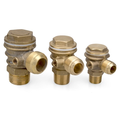 1Pcs Pure copper With Heat Sink Vertical 3 Port Return Valve/Check Valve Connector Tool For Air Compressor High Hardness ► Photo 1/6