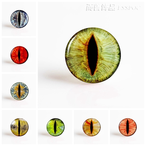 Dragon Eyes Glass Cabochon 25mm DIY Pendant Jewelry Handmade Supply Cabochon Base Jewelry Findings Craft Supplies Accessories ► Photo 1/5