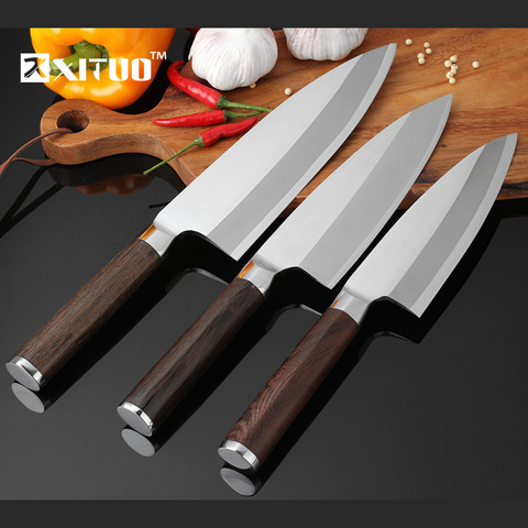 XITUO High Quality Kitchen Knife Set Stainless Steel Japan Sharp Santoku Chef knife Cleaver Raw Fish Fillet Salmon Boning Knives ► Photo 1/6
