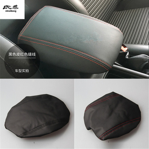 Free shipping 1set for 2015-2017 FORD FOCUS 3 MK3 PU leather car accessories armrest box protection cover ► Photo 1/1