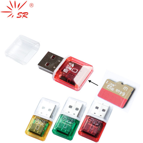 SR 2PCS/lot Clear Single Card Reader for Micro SD USB Carded OTG Adapter Lector de dni For PC Laptop Computer ► Photo 1/4