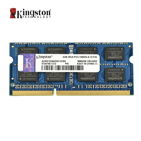 Kingston ram memory ddr3 2G 4GB 8GB 1333MHZ PC3-10600S 1600MHZ 12800S Memory DDR3 8 GB  204pin 1.5V Laptop Notebook SODIMM RAM ► Photo 1/4