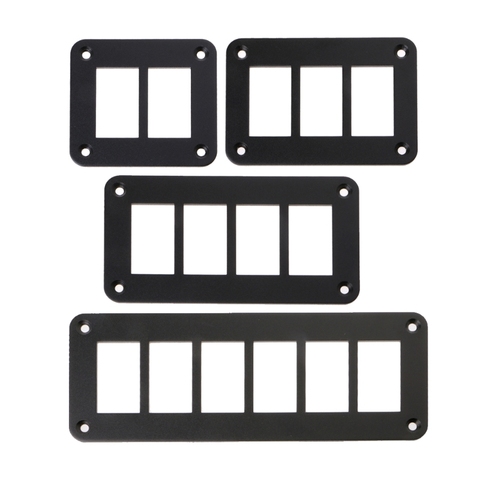 OOTDTY 2/3/4/6 Way Aluminum Rocker Switch Panel Housing Holder FOR ARB Carling Narva Boat Type Auto Parts Switches Parts ► Photo 1/6